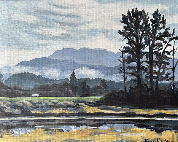 Morning Walk, DeBouville Slough (study)